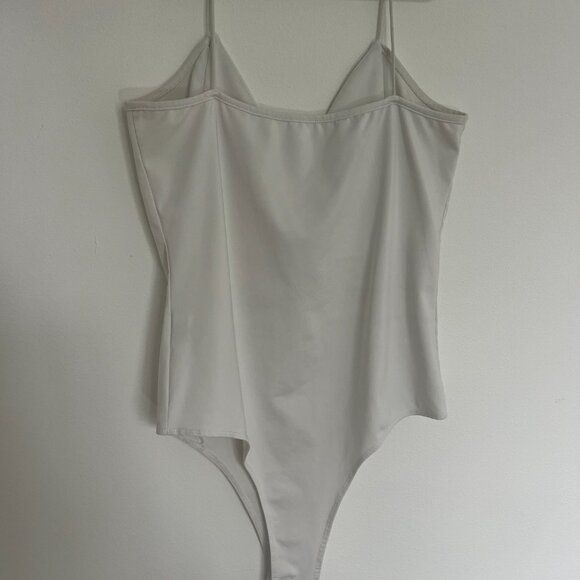 SHEIN EZwear Plus Size Sexy Deep V Spaghetti Strap Bodysuit, Spring/Summer - Picture 5 of 5